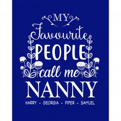 Favourite People - Blue (jpeg file only) 8x10 inch